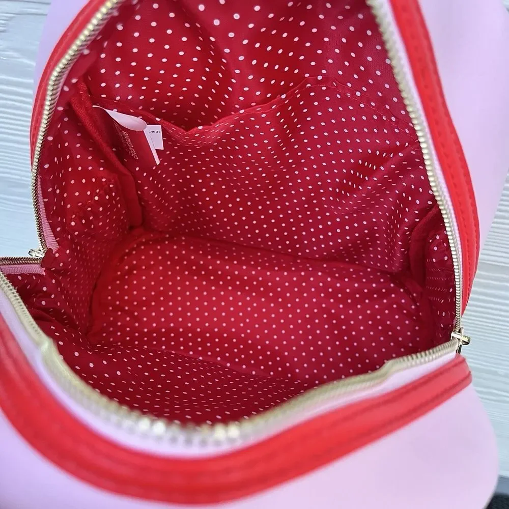 Strawberry Shortcake Mini‎ Backpack  Polka Dot Bow Quilted Bag Pink NEW 2024